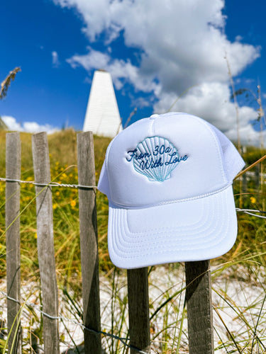 From 30A With Love Trucker Hat - White (exclusive)