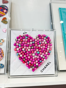 Chanel Pom Pom Heart 12x12