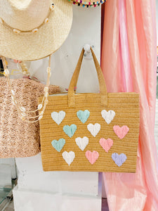 Hearts Beach Tote