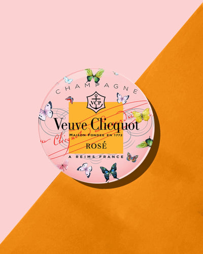 Veuve Rose Butterfly Coaster