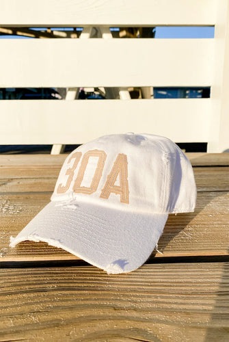 30A Hat - White