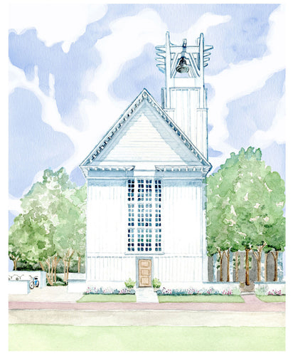 Seaside Chapel 8x10 Art Print