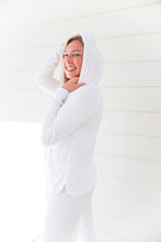 Barefoot Dreams Cozychic Ultra Lite Pullover Hoodie - Sea Salt