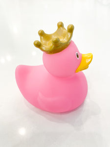 Pink Rubber Duck with Crown