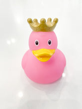 Pink Rubber Duck with Crown