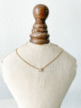 Gold Necklace w/ Clear Stone